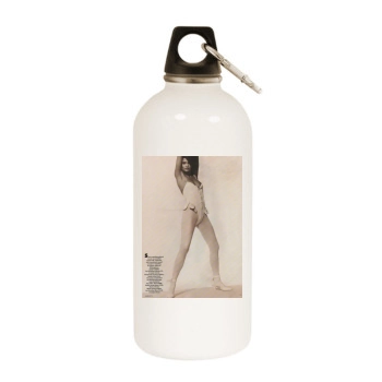 Helena Christensen White Water Bottle With Carabiner