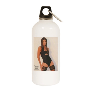 Helena Christensen White Water Bottle With Carabiner