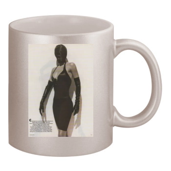 Helena Christensen 11oz Metallic Silver Mug