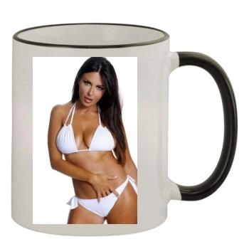 Sabrina Ferilli 11oz Colored Rim & Handle Mug