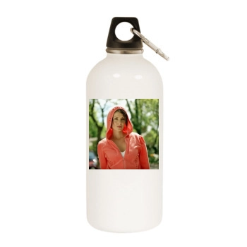 Sadie Frost White Water Bottle With Carabiner