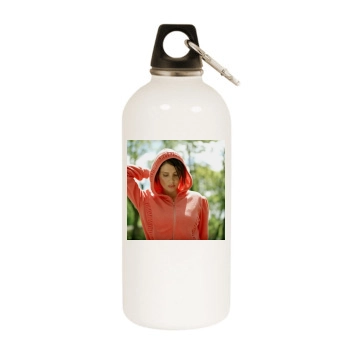 Sadie Frost White Water Bottle With Carabiner