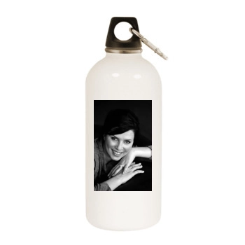 Sadie Frost White Water Bottle With Carabiner