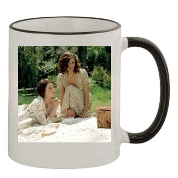 Sadie Frost 11oz Colored Rim & Handle Mug