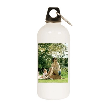 Sadie Frost White Water Bottle With Carabiner