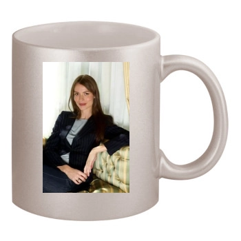 Saffron Burrows 11oz Metallic Silver Mug