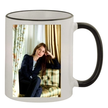 Saffron Burrows 11oz Colored Rim & Handle Mug