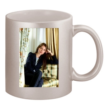 Saffron Burrows 11oz Metallic Silver Mug