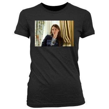 Saffron Burrows Women's Junior Cut Crewneck T-Shirt