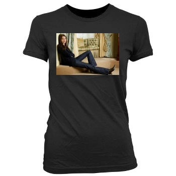 Saffron Burrows Women's Junior Cut Crewneck T-Shirt