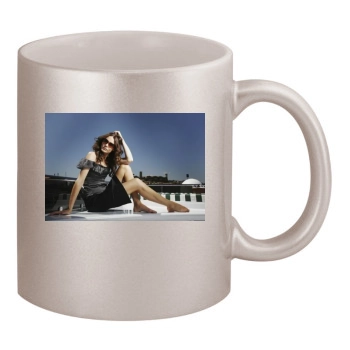 Saffron Burrows 11oz Metallic Silver Mug