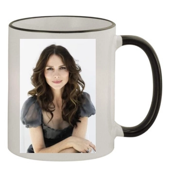 Saffron Burrows 11oz Colored Rim & Handle Mug