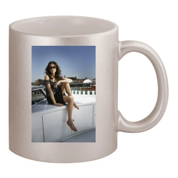 Saffron Burrows 11oz Metallic Silver Mug