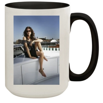 Saffron Burrows 15oz Colored Inner & Handle Mug