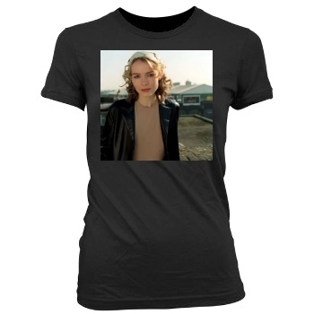 Saffron Burrows Women's Junior Cut Crewneck T-Shirt