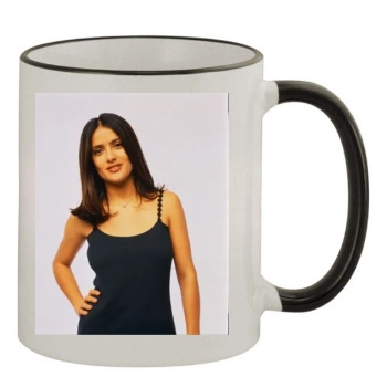 Salma Hayek 11oz Colored Rim & Handle Mug