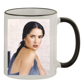 Salma Hayek 11oz Colored Rim & Handle Mug