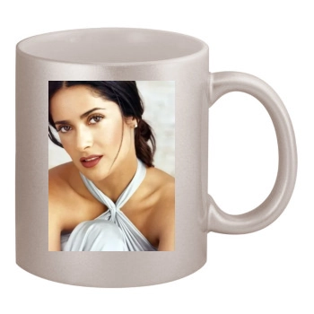 Salma Hayek 11oz Metallic Silver Mug