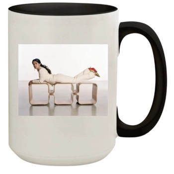 Salma Hayek 15oz Colored Inner & Handle Mug