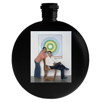 Salma Hayek Round Flask