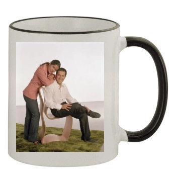 Salma Hayek 11oz Colored Rim & Handle Mug