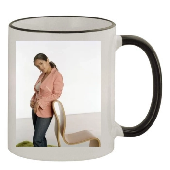 Salma Hayek 11oz Colored Rim & Handle Mug