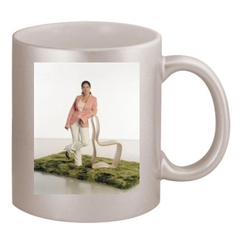 Salma Hayek 11oz Metallic Silver Mug