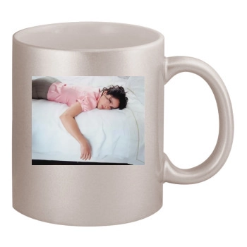 Salma Hayek 11oz Metallic Silver Mug