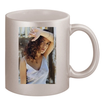 Salma Hayek 11oz Metallic Silver Mug