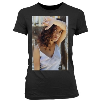 Salma Hayek Women's Junior Cut Crewneck T-Shirt