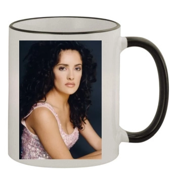 Salma Hayek 11oz Colored Rim & Handle Mug