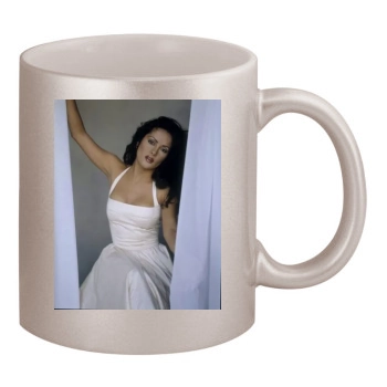 Salma Hayek 11oz Metallic Silver Mug