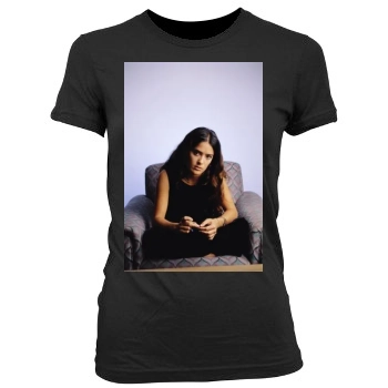 Salma Hayek Women's Junior Cut Crewneck T-Shirt