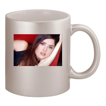 Salma Hayek 11oz Metallic Silver Mug