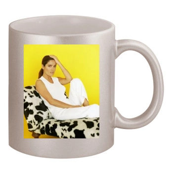 Salma Hayek 11oz Metallic Silver Mug