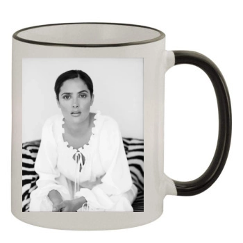 Salma Hayek 11oz Colored Rim & Handle Mug