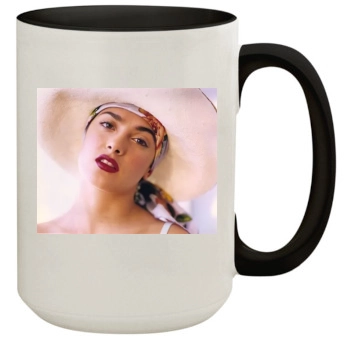 Salma Hayek 15oz Colored Inner & Handle Mug