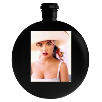 Salma Hayek Round Flask