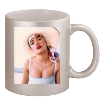 Salma Hayek 11oz Metallic Silver Mug