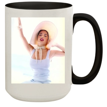 Salma Hayek 15oz Colored Inner & Handle Mug