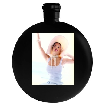 Salma Hayek Round Flask