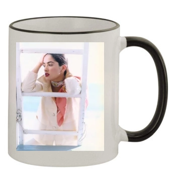 Salma Hayek 11oz Colored Rim & Handle Mug