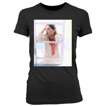 Salma Hayek Women's Junior Cut Crewneck T-Shirt