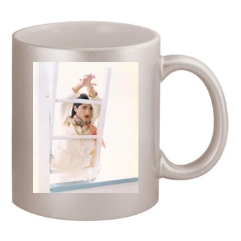 Salma Hayek 11oz Metallic Silver Mug