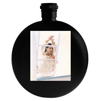 Salma Hayek Round Flask