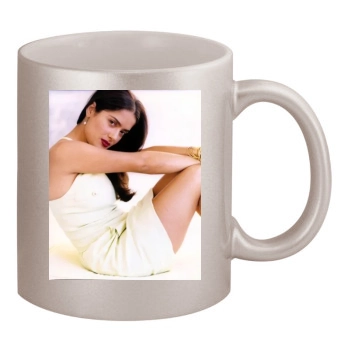 Salma Hayek 11oz Metallic Silver Mug