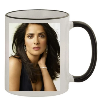 Salma Hayek 11oz Colored Rim & Handle Mug