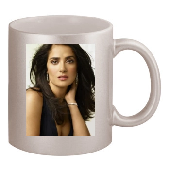 Salma Hayek 11oz Metallic Silver Mug