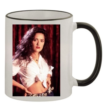 Salma Hayek 11oz Colored Rim & Handle Mug