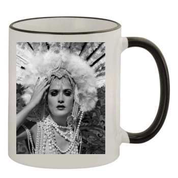 Salma Hayek 11oz Colored Rim & Handle Mug